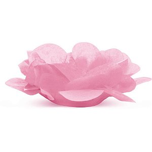 Embalagem para Doces Forminha Roses Rosa Clara - Caixa com 40 Unidades