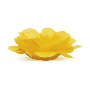 Embalagem para Doces Forminha Roses Amarelo Canário C/ 40