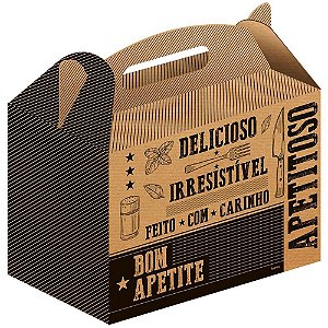 Embalagem para Alimentos Lanche Frases KIT CXKRAFT PCT com 50