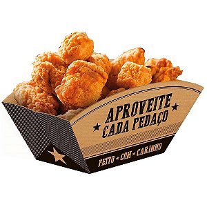 Embalagem para Alimentos Bandeja Canoa KRAFT com Frases - Pacote com 50 Unidades