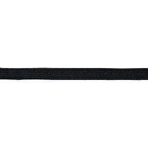 Elástico de Costura Poliéster Chato 7MM X 10M Preto - São José