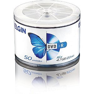 DVD Gravável DVD-R 47GB/120M/16X TUBO-50