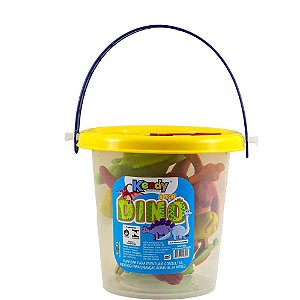 Dinossauro Dino Balde com 08 Peças (S)