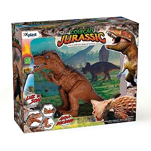 Dinossauro Coleção Jurassic com LUZ/MOVIMEN