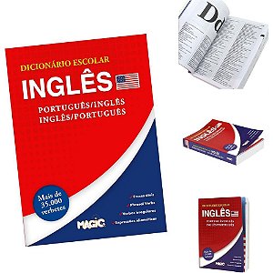 Dicionário INGLÊS Escolar Completo 480 Páginas 16,5X12CM