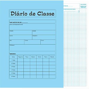 Diário de Classe Bimestral 8 Folhas - Pacote com 50