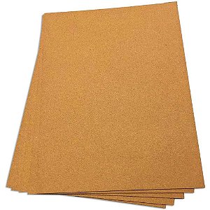 Cortiça em Folhas Aberta 60X45CM 4MM Pacote com 05
