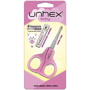 Cortador de UNHA Tesoura + Cortador UNHEX BABY RS para RECÉM-NASCIDOS