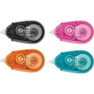 Corretivo em Fita Mini 5MM X 6M - Cores Sortidas - Pacote com 16 Unidade