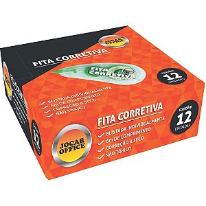 Corretivo em Fita Jocar Office 6M Caixa com 12