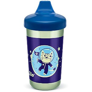 Copo Treinamento GLOW MAX 320ML Azul Antivazamento