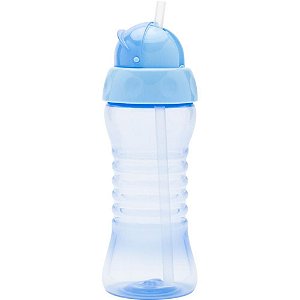 Copo Treinamento Clean com Canudo 300ML Azul