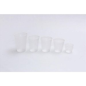 Copo Descartável 180ML Transparente PS - Pacote com 100