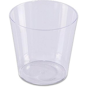 Copo Descartável 25ML Mini Cristal – Pacote com 10
