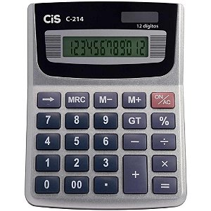 Calculadora de Mesa 12 Dígitos Modcalck C-214 Dual Power