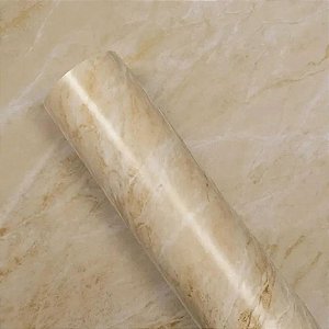 Contact Decorado 45CMX10M Marmore Travertino Brilho