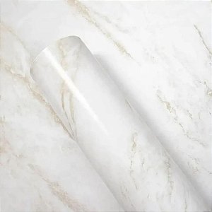 Contact Decorado Mármore Carrara Brilho 45CM X 10M