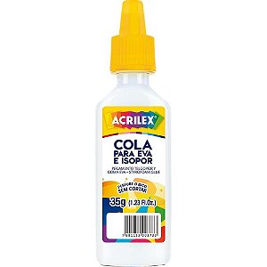 Cola para Isopor e EVA Acrilex 90G - Pacote com 03