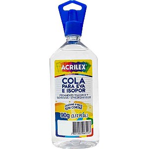 Cola para Isopor e EVA Acrilex 90G - Pacote com 03