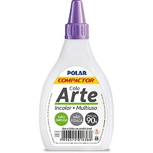 Cola para Artesanato Polar ARTE 90G - Caixa com 12 Unidades