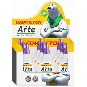 Cola para Artesanato Polar ARTE 40G - Caixa com 12 Unidades