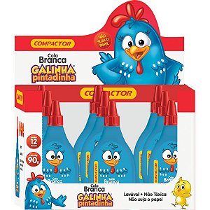Cola Escolar Galinha Pintadinha 90G DP com 12