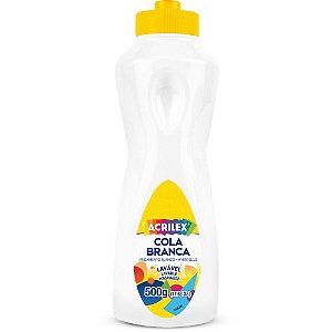 Cola Escolar Branca 500G - Pacote com 04