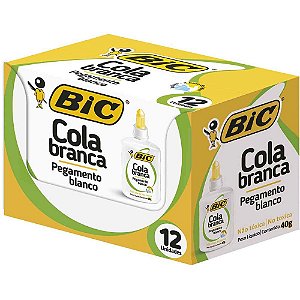 Cola Escolar BIC 40G Caixa com 12 Unidades