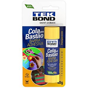 Cola em Bastão Tekbond 40G Blister com 1 Unidade