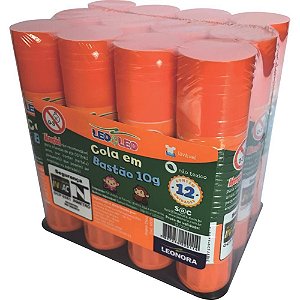 Cola em Bastão LEO&LEO 10G - Pacote com 12 Unidades