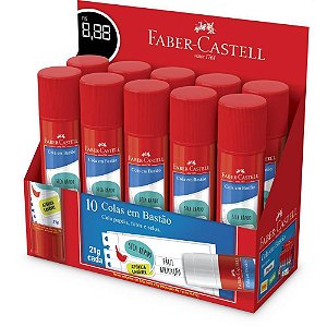 Cola em Bastão 22G: Secagem Rápida e EXCELENTE Aderência - Caixa com 10 Unidades