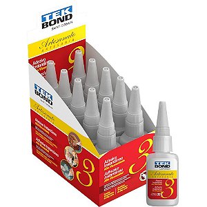 Cola Adesivo Instantâneo Artesanato 3 20G - Caixa com 10 Unidades