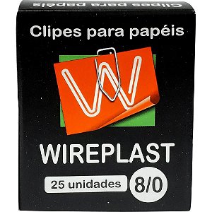Clips Galvanizado AÇO 8/0 - Pacote com 10 (25 Unidades Cada)