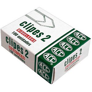 Clips Galvanizado de AÇO 2/0 100 Unidades Pacote com 10