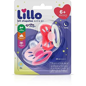 Chupeta EXTRA AIR Dia e Noite T2 Rosa com 02: Conforto e Segurança para Seu Bebê