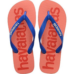 Chinelo Havaianas Unissex TOP Logo Mania 41/2 Branco