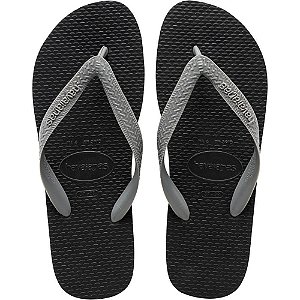 Chinelo Havaianas Unissex Color MIX 43/4 PRETO/CINZA ACO