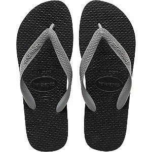 Chinelo Havaianas Unissex Color MIX 41/2 PRETO/CINZA ACO