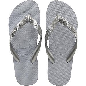 Chinelo Havaianas Unissex Color MIX 35/6 CINZA/PRATA PCT com 06
