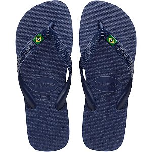 Chinelo Havaianas Unissex Brasil LIGHT 37/38 Marinho