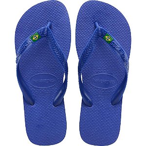 Chinelo Havaianas Unissex Brasil LIGHT 37/38 Azul Naval