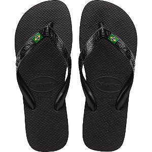 Chinelo Havaianas Unissex Brasil LIGHT 35/6 Preto