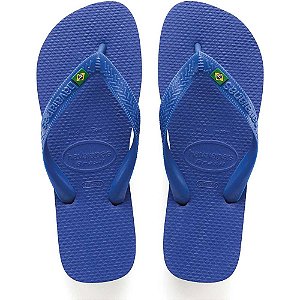 Chinelo Havaianas Unissex Brasil 45/46 Azul Naval