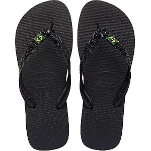 Chinelo Havaianas Unissex Brasil 43/44 Preto