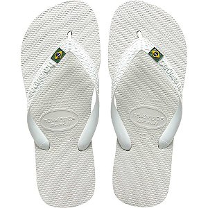 Chinelo Havaianas Unissex Brasil 37/38 Branco