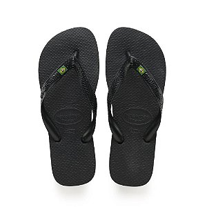 Chinelo Havaianas Unissex Brasil 33/34 Preto