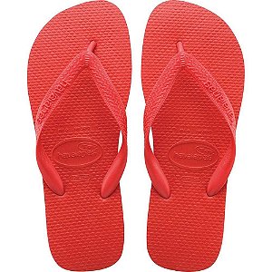 Chinelo Havaianas TOP 35/36 Vermelho Rubi - Conforto e Estilo para o Dia a Dia
