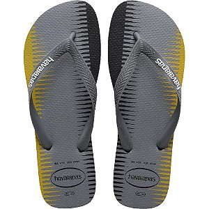 Chinelo Havaianas Masculino TREND 37/38 PRETO/CINZA AÇO