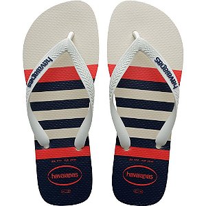 Chinelo Havaianas Masculino TOP Nautical 41/42 BRANCO/MARINHO