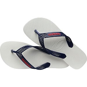 Chinelo Havaianas Masculino Power LIGHT Solid 37/8 Branco